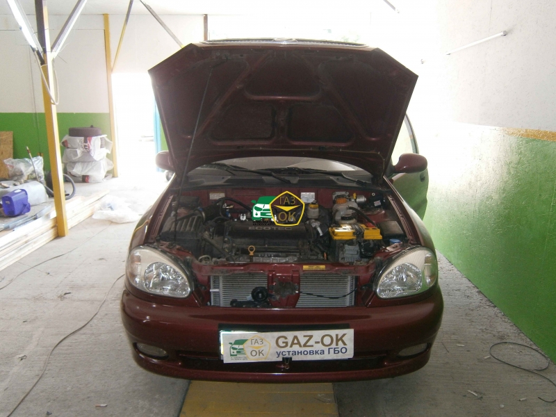 Установка ГБО на авто Daewoo Lanos 2014  газ на машину Gaz Ok Газ ОК Киев