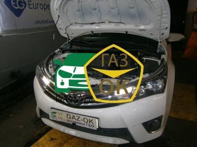Установка ГБО на авто Toyota Corola 2015 газ на машину Gaz Ok Газ ОК Киев