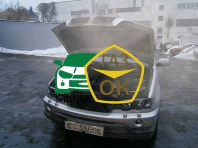 Установка ГБО на авто BMW Х5 Е53 4,4 2003 г газ на машину Gaz Ok Газ ОК Киев