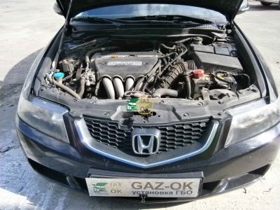 Установка ГБО на авто Honda Accord 2,4 2009г.в  газ на машину Gaz Ok Газ ОК Киев