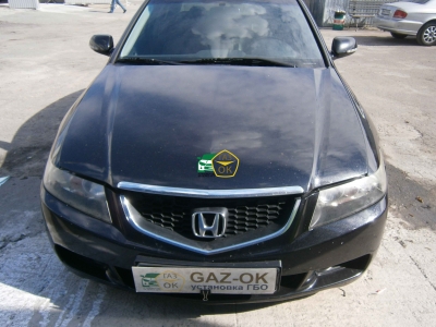 Установка ГБО на авто Honda Accord 2,4 2009г.в  газ на машину Gaz Ok Газ ОК Киев