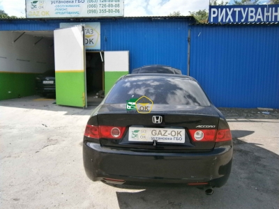 Установка ГБО на авто Honda Accord 2,4 2009г.в  газ на машину Gaz Ok Газ ОК Киев