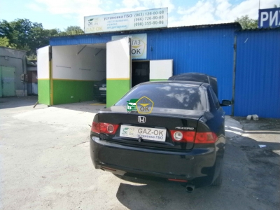 Установка ГБО на авто Honda Accord 2,4 2009г.в  газ на машину Gaz Ok Газ ОК Киев