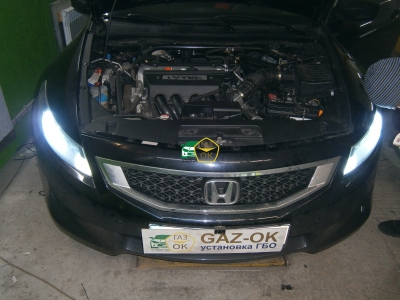 Установка ГБО на авто Honda Accord USA 2.4 газ на машину Gaz Ok Газ ОК Киев