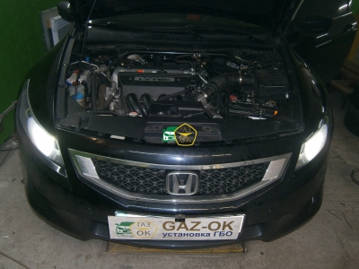 Установка ГБО на авто Honda Accord USA 2.4 газ на машину Gaz Ok Газ ОК Киев