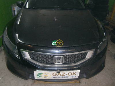 Установка ГБО на авто Honda Accord USA 2.4 газ на машину Gaz Ok Газ ОК Киев