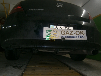 Установка ГБО на авто Honda Accord USA 2.4 газ на машину Gaz Ok Газ ОК Киев