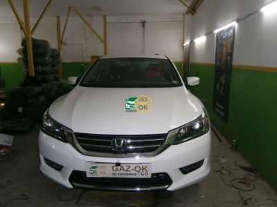 Установка ГБО на авто Honda accord 2.4 9 generation USA  газ на машину Gaz Ok Газ ОК Киев