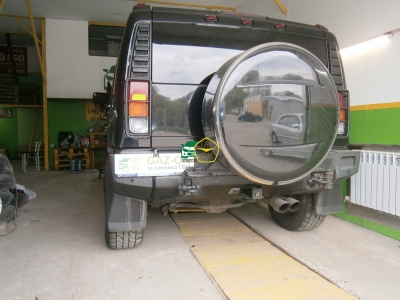Установка ГБО на авто Hummer H2  газ на машину Gaz Ok Газ ОК Киев