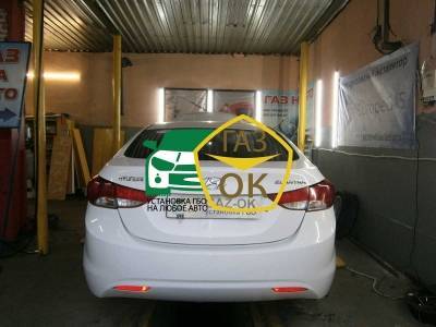 Установка ГБО на авто Hyundai Elantra 2014 газ на машину Gaz Ok Газ ОК Киев