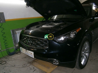 Установка ГБО на авто Infiniti FX 50 S   газ на машину Gaz Ok Газ ОК Киев