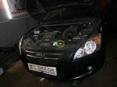 Установка ГБО на авто KIA Ceed 2008 газ на машину Gaz Ok Газ ОК Киев