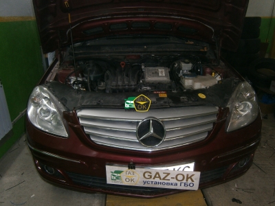 Установка ГБО на авто Mercedes-Benz B 170 газ на машину Gaz Ok Газ ОК Киев