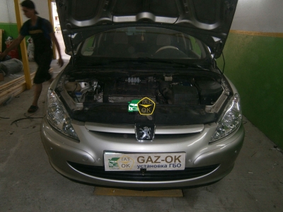 Установка ГБО на авто Peugeot 308 SW газ на машину Gaz Ok Газ ОК Киев