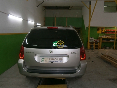Установка ГБО на авто Peugeot 308 SW газ на машину Gaz Ok Газ ОК Киев