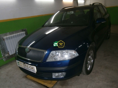 Установка ГБО на авто Skoda Octavia 1.6 FSI  газ на машину Gaz Ok Газ ОК Киев