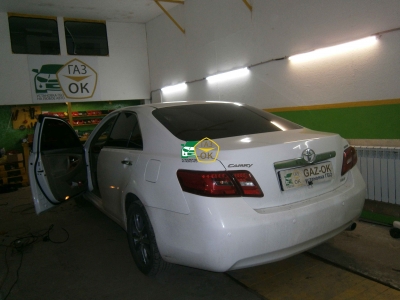 Установка ГБО на авто Toyota Camry 2.4 AT restyling   газ на машину Gaz Ok Газ ОК Киев