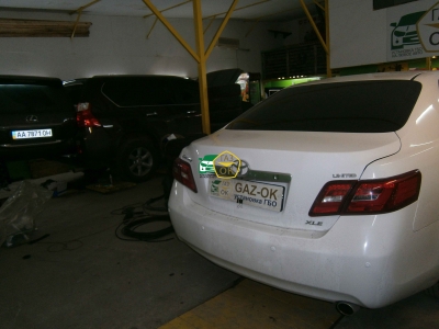 Установка ГБО на авто Toyota Camry 2.4 AT restyling   газ на машину Gaz Ok Газ ОК Киев