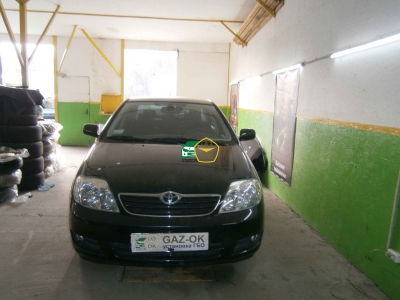 Установка ГБО на авто Toyota Corolla 2005   газ на машину Gaz Ok Газ ОК Киев