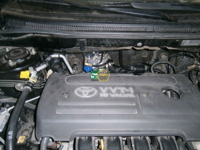 Установка ГБО на авто Toyota Corolla 2005   газ на машину Gaz Ok Газ ОК Киев