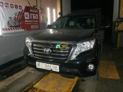 Установка ГБО на авто Toyota Land Cruiser Prado 2.7 2017 г.в газ на машину Gaz Ok Газ ОК Киев