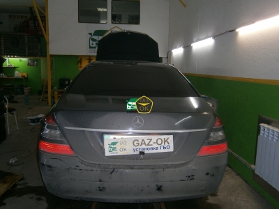Установка ГБО на авто Mercedes-Benz S 350 4MATIC (W221)  газ на машину Gaz Ok Газ ОК Киев