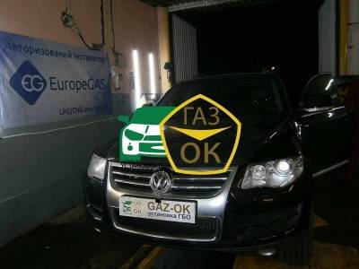 Установка ГБО на Volkswagen Touareg 3.6 V6 FSI 2009 Gaz-Ok