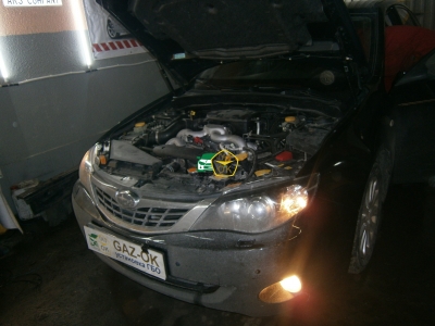 Установка ГБО на авто Subaru Impreza 2.0 2010г газ на машину Gaz Ok Газ ОК Киев