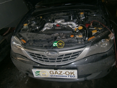 Установка ГБО на авто Subaru Impreza 2.0 2010г газ на машину Gaz Ok Газ ОК Киев